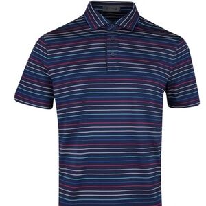 G/Fore Men's XL Twilight Multi Stripe Jersey Polo MSRP $110